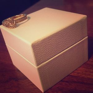 Pandora Rose Sparkling Love Knot Ring